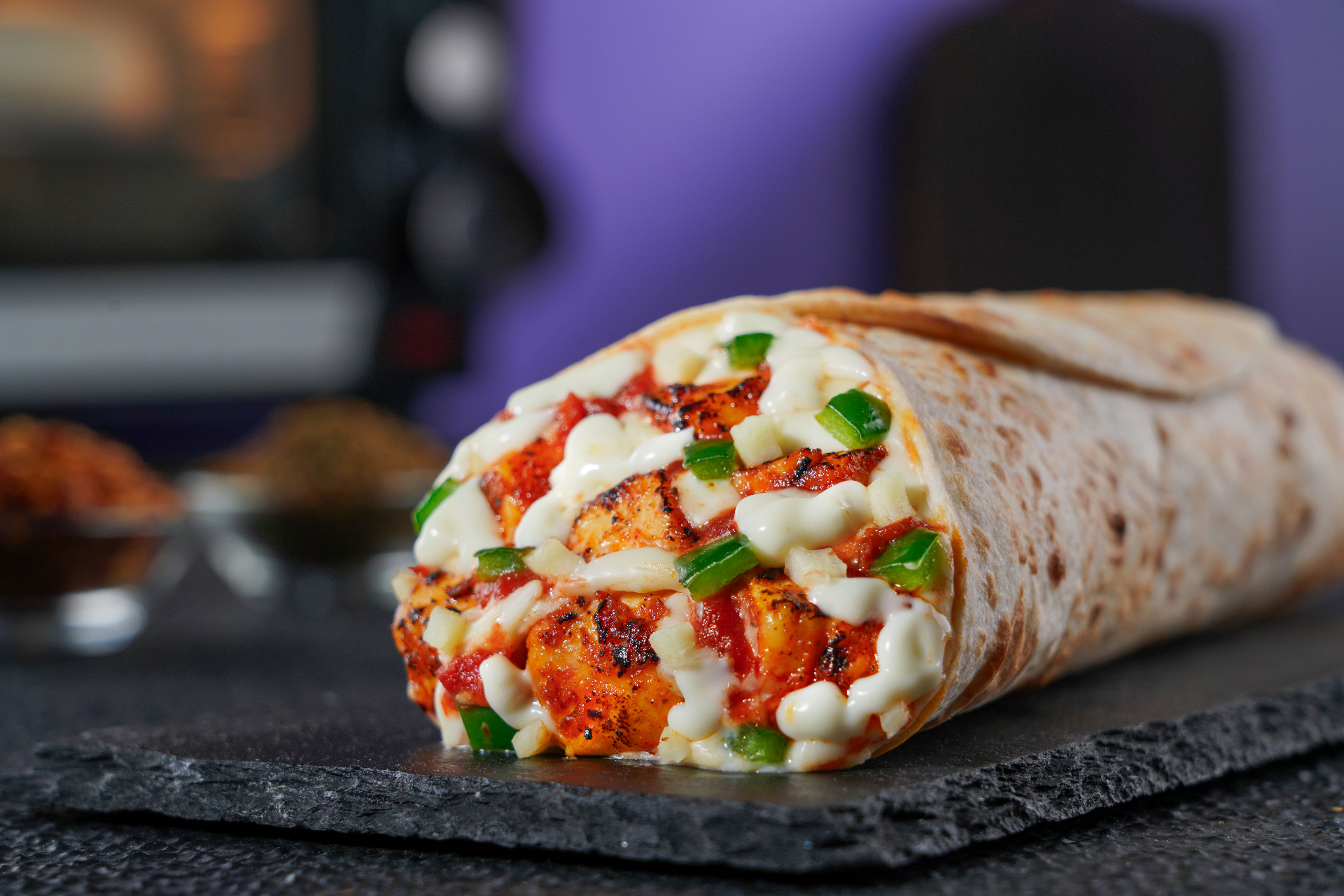 Faasos — Paneer Tikka Pizza Wrap